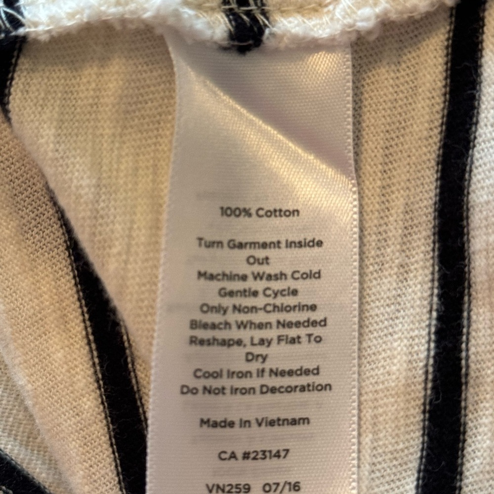 Talbots Rhinestone Stripe Tee - Picture 4 of 4